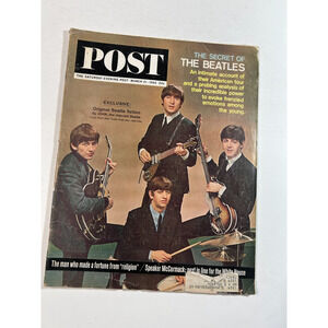 The Saturday Evening Post March 21 1964 Beatles cover vintage magazine